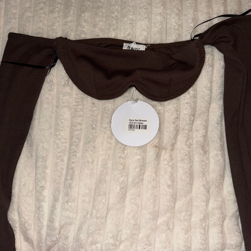Princess Polly Brown Crop Top